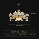 GobekUsa Crystal Chandelier: European Elegance for Living, Dining & Bedroom