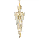 GobekUsa Crystal Chandelier: European Villa Hotel Luxury Hollow Building Middle Floor Lighting