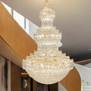 GobekUsa Crystal Chandelier: European Villa Lobby Staircase Long Chandelier