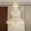 GobekUsa Crystal Chandelier: European Villa Lobby Staircase Long Chandelier