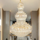 GobekUsa Crystal Chandelier: European Villa Lobby Staircase Long Chandelier