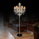 GobekUsa Crystal Chandelier Floor Lamp for Elegant Living Room Decor