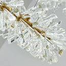 GobekUsa Crystal Chandelier Flower Luxury Round Rings Hang Lamp for Indoor Spaces