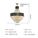 GobekUsa Crystal Chandelier for Duplex Living: Modern Elegance for Hotel, Villa, and Home.