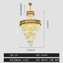 GobekUsa Crystal Chandelier for Duplex Villa Hotel Club Banquet Hall Engineering Lighting