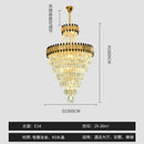 GobekUsa Crystal Chandelier for Duplex Villa Hotel Club Banquet Hall Engineering Lighting