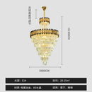 GobekUsa Crystal Chandelier for Duplex Villa Hotel Club Banquet Hall Engineering Lighting