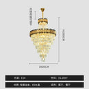 GobekUsa Crystal Chandelier for Duplex Villa Hotel Club Banquet Hall Engineering Lighting