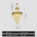 GobekUsa Crystal Chandelier for Duplex Villa Hotel Club Banquet Hall Engineering Lighting