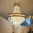 GobekUsa Crystal Chandelier for Duplex Villa Living Room with Intelligent Dimming