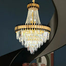 GobekUsa Crystal Chandelier for Duplex Villa Living Room with Intelligent Dimming