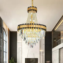GobekUsa Crystal Chandelier for Duplex Villa Living Room with Intelligent Dimming