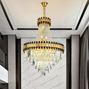 GobekUsa Crystal Chandelier for Duplex Villa Living Room with Intelligent Dimming