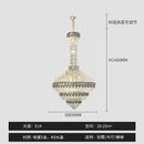 GobekUsa Crystal Chandelier for High-End Designer Duplex Living Room