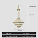 GobekUsa Crystal Chandelier for High-End Designer Duplex Living Room