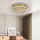 GobekUsa Crystal Chandelier for Home Hotel Decor, Modern LED Ceiling Light Fixture