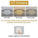 GobekUsa Crystal Chandelier for Home Hotel Decor, Modern LED Ceiling Light Fixture