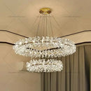 GobekUsa Crystal Chandelier for Living and Dining Room High-End Elegant Bedroom Lighting