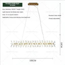 GobekUsa Crystal Chandelier for Living and Dining Room High-End Elegant Bedroom Lighting
