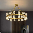 GobekUsa Crystal Chandelier for Living and Dining Room Lighting