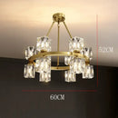 GobekUsa Crystal Chandelier for Living and Dining Room Lighting