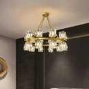 GobekUsa Crystal Chandelier for Living and Dining Room Lighting