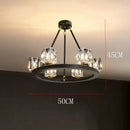 GobekUsa Crystal Chandelier for Living and Dining Room Lighting