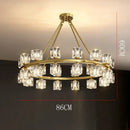GobekUsa Crystal Chandelier for Living and Dining Room Lighting