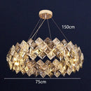 GobekUsa Crystal Chandelier for Living & Dining Room, Luxury Ceiling Light Fixture
