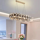 GobekUsa Crystal Chandelier for Living & Dining Room, Luxury Ceiling Light Fixture