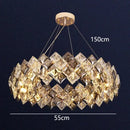 GobekUsa Crystal Chandelier for Living & Dining Room, Luxury Ceiling Light Fixture