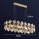 GobekUsa Crystal Chandelier for Living & Dining Room, Luxury Ceiling Light Fixture