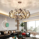 GobekUsa Crystal Chandelier for Living & Dining Room, Luxury Ceiling Light Fixture