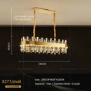GobekUsa Crystal Chandelier for Living Room Bedroom Dining - Energy-saving Light Luxury Lamps