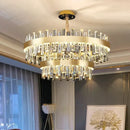 GobekUsa Crystal Chandelier for Living Room Bedroom Dining - Energy-saving Light Luxury Lamps