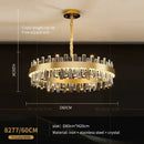 GobekUsa Crystal Chandelier for Living Room Bedroom Dining - Energy-saving Light Luxury Lamps