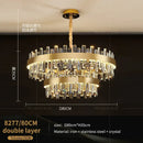 GobekUsa Crystal Chandelier for Living Room Bedroom Dining - Energy-saving Light Luxury Lamps