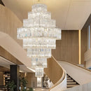 GobekUsa Crystal Chandelier for Living Room in European Duplex Villa with Post-Modern Hall Luxury