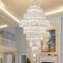 GobekUsa Crystal Chandelier for Living Room in European Duplex Villa with Post-Modern Hall Luxury
