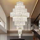 GobekUsa Crystal Chandelier for Living Room in European Duplex Villa with Post-Modern Hall Luxury