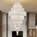 GobekUsa Crystal Chandelier for Living Room in European Duplex Villa with Post-Modern Hall Luxury