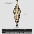 GobekUsa Crystal Chandelier for Luxe Modern European Villa Decor