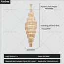 GobekUsa Crystal Chandelier for Penthouse Villa Living Room - Modern Light Luxury Design