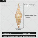 GobekUsa Crystal Chandelier for Penthouse Villa Living Room - Modern Light Luxury Design