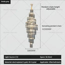 GobekUsa Crystal Chandelier for Penthouse Villa Living Room - Modern Light Luxury Design