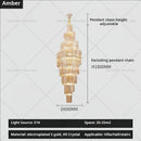 GobekUsa Crystal Chandelier for Penthouse Villa Living Room - Modern Light Luxury Design