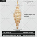 GobekUsa Crystal Chandelier for Penthouse Villa Living Room - Modern Light Luxury Design