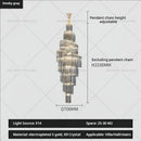 GobekUsa Crystal Chandelier for Penthouse Villa Living Room - Modern Light Luxury Design
