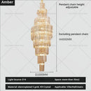 GobekUsa Crystal Chandelier for Penthouse Villa Living Room - Modern Light Luxury Design