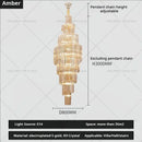 GobekUsa Crystal Chandelier for Penthouse Villa Living Room - Modern Light Luxury Design